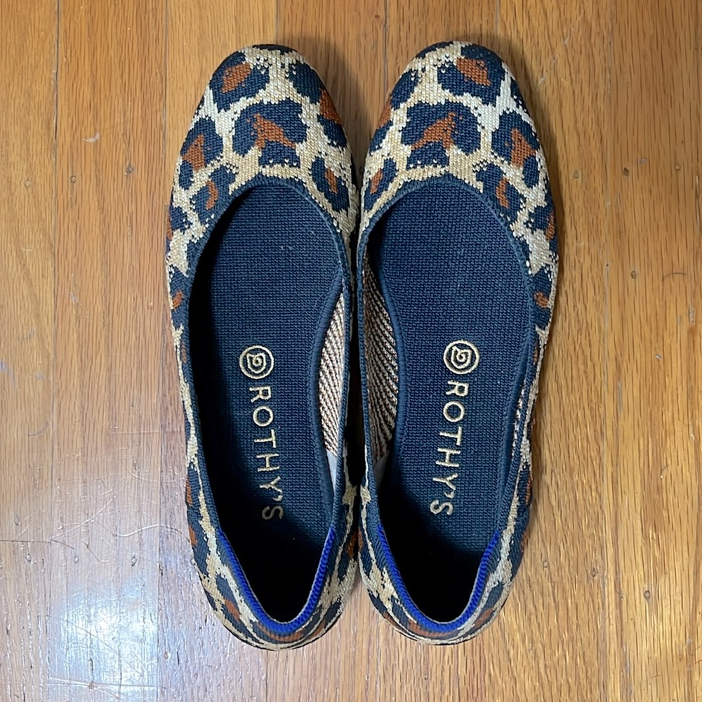 ROTHY’S Retired The Square Flat Midnight Spot sz 9